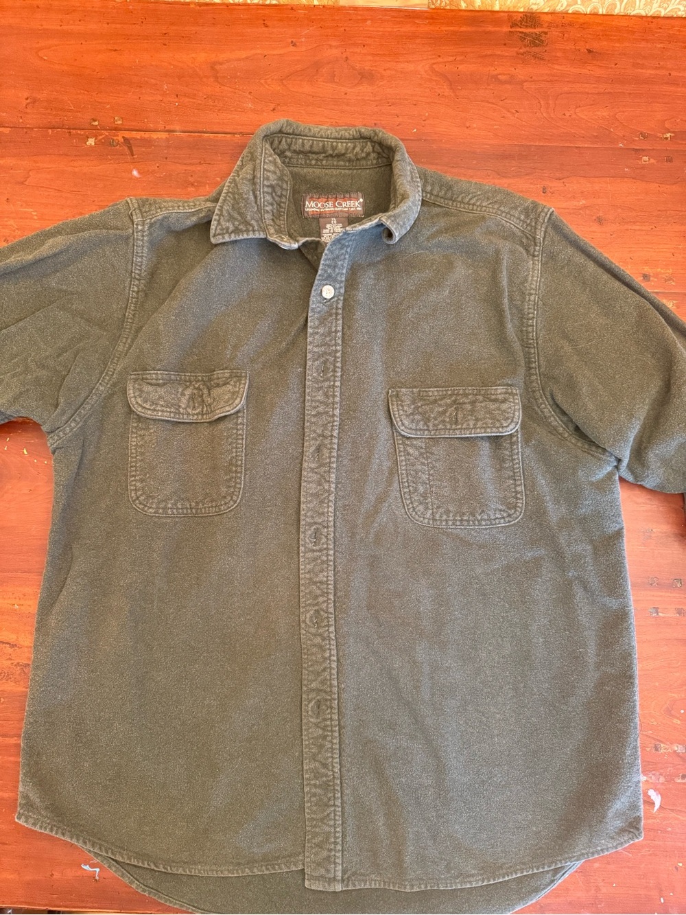 Moose Creek Men's Short-Sleeve Button-Down Shirt - Olive Green